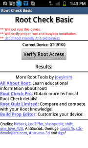 Tap on Verify Root Access