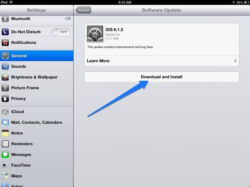 ipad 2 software update download