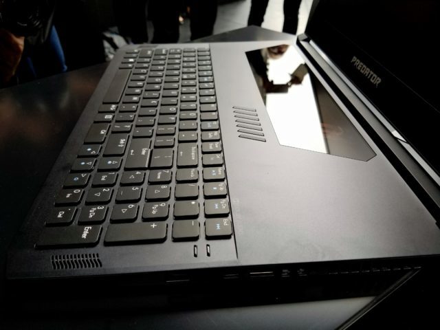 Predator Triton 700 Keyboard and Trackpad