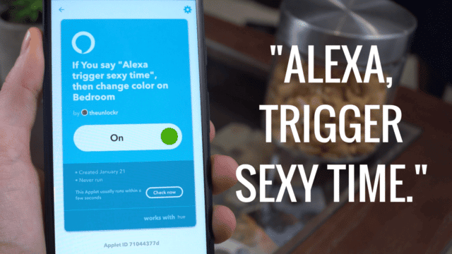 Alexa Trigger Sexy Time Caps