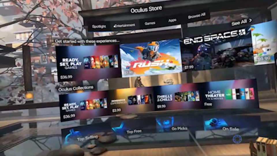 Oculus Go Store in VR